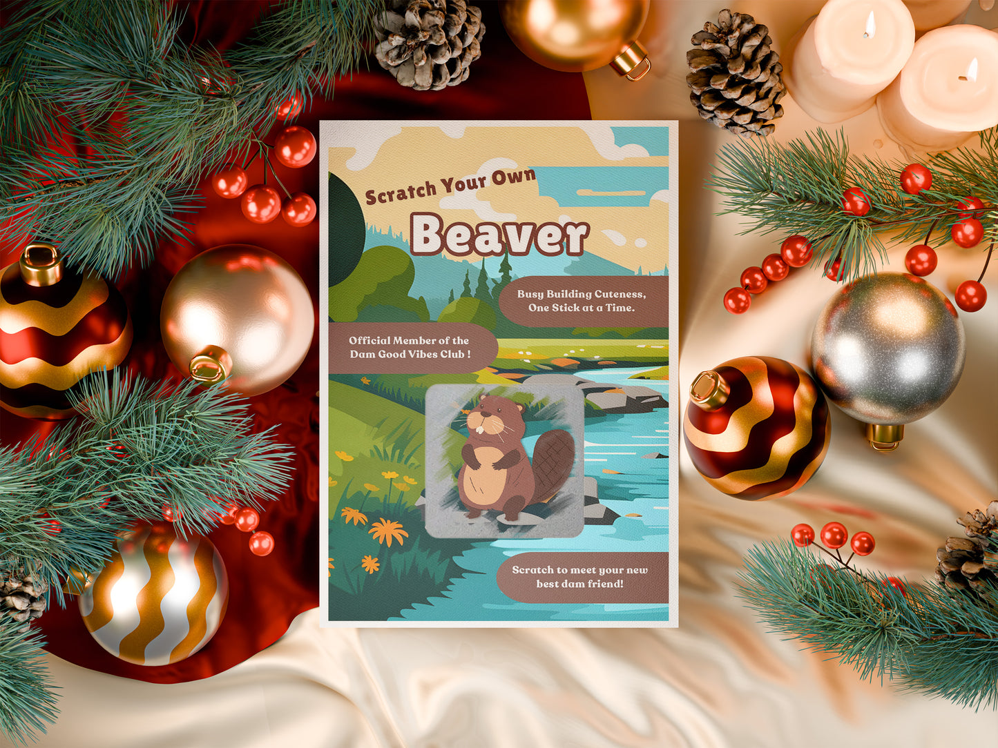 Scratch your own Beaver - Novelty Scratch Card, Funny Gift for Men, Women, Kids, Birthday, Secret Santa, Parties -Alternative to Grow Your Own Kits - Gift Envelope Included