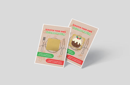 Scratch Your Own Christmas Pudding – Fun and Cute Holiday Novelty for Kids & Adults, Stocking fillers, Chritmas Parties, Xmas Gift - Alternative to Grow Your Own Kits - Gift Envelope Included
