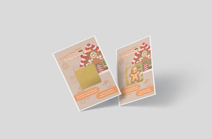 Scratch Your Own Gingerbread Man – Fun and Cute Holiday Novelty for Kids & Adults, Stocking fillers, Chritmas Parties, Xmas Gift - Alternative to Grow Your Own Kits - Gift Envelope Included