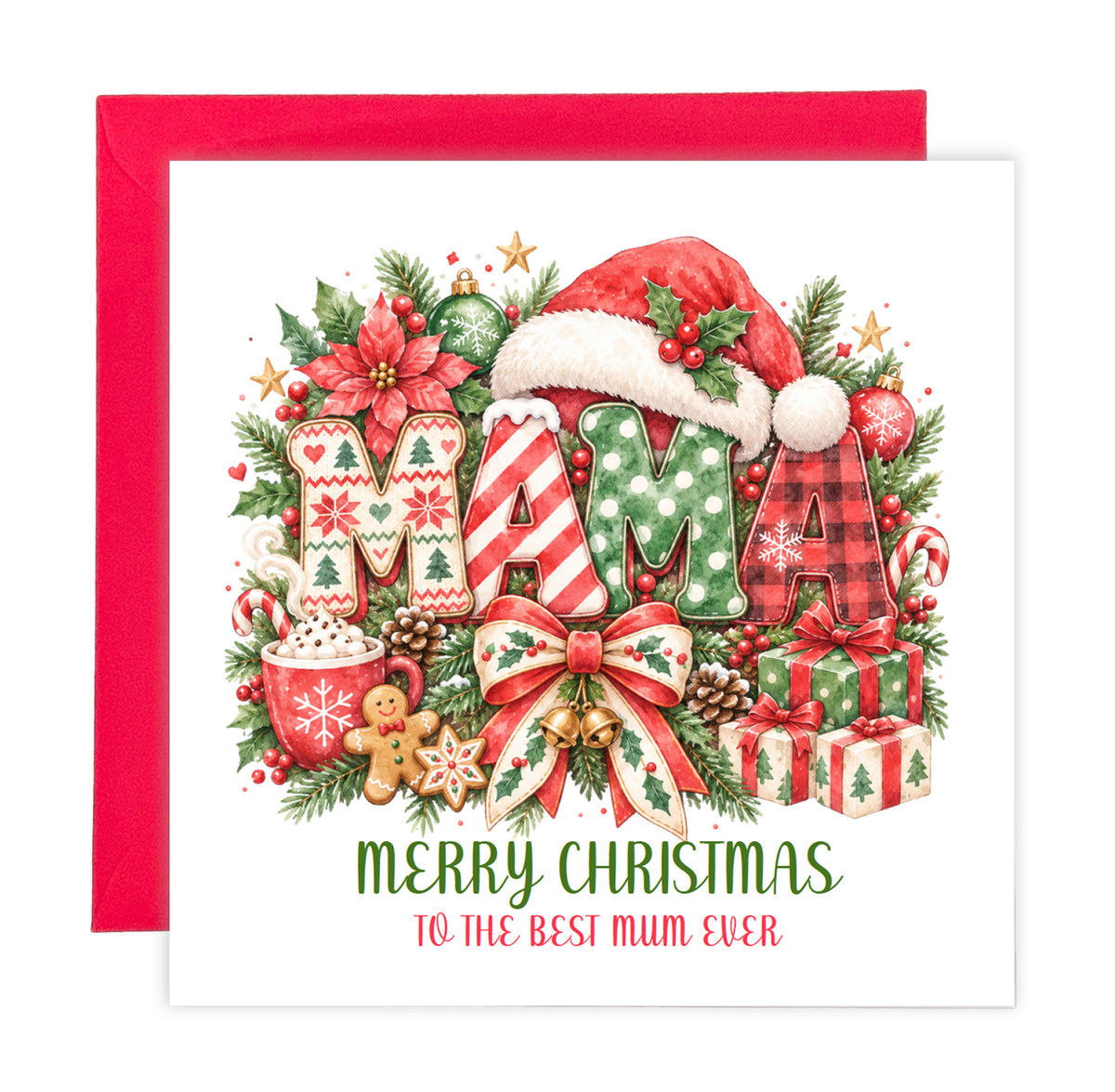 Christmas Card for Mum – Best Mum Ever