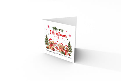 2026 Cute Dog Christmas Card – Festive Puppy Christmas Greeting Card