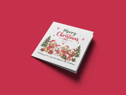 2026 Cute Dog Christmas Card – Festive Puppy Christmas Greeting Card