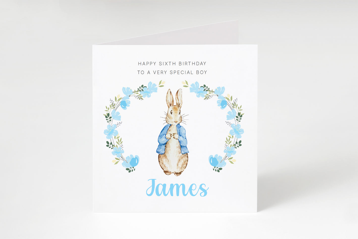 Personalised 6th Birthday Card for Girls – Elegant Minimalist Design with Custom Birthday, Name & Message - Age 6 Years Old Birthday Card for Kids Daughter Granddaughter Niece - Pink Envelope Included (Copy)