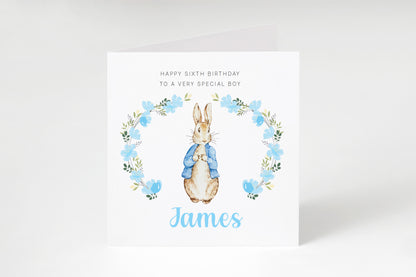 Personalised 6th Birthday Card for Girls – Elegant Minimalist Design with Custom Birthday, Name & Message - Age 6 Years Old Birthday Card for Kids Daughter Granddaughter Niece - Pink Envelope Included (Copy)