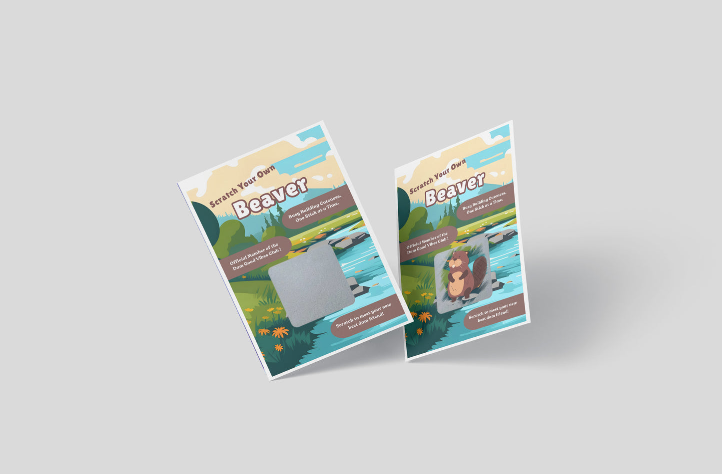 Scratch your own Beaver - Novelty Scratch Card, Funny Gift for Men, Women, Kids, Birthday, Secret Santa, Parties -Alternative to Grow Your Own Kits - Gift Envelope Included