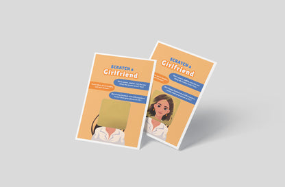 Scratch a Girlfriend - Novelty Scratch Card, Funny Gift for Men, Birthday, Secret Santa, Valentine - 3 Girlfriend Variations - Alternative to Grow Your Own Kits - Gift Envelope Included