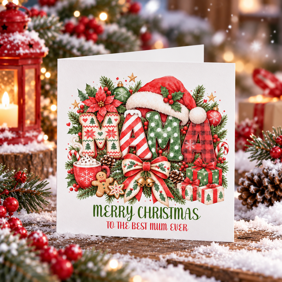 Christmas Card for Mum – Best Mum Ever