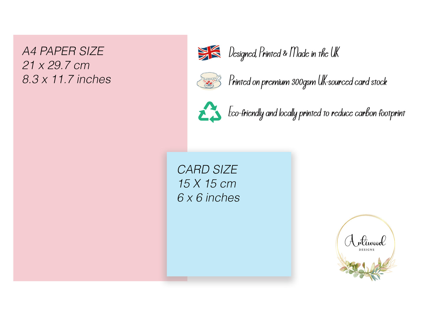 2 Years Old 2nd Birthday Card for Toddler Girl – Unicorn Design - Pink & Pastel Age 2 Two years old Birthday Card for Daughter, Granddaughter, Niece with Purple Envelope