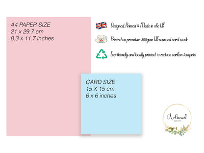 Personalised 4 Years Old 4th Birthday Card for Boys – Cars & Road Map Design with Custom Name & Message - Age 4 Vehicles Birthday Card for Kids, Children, Son, Grandson Nephew with Blue Envelope